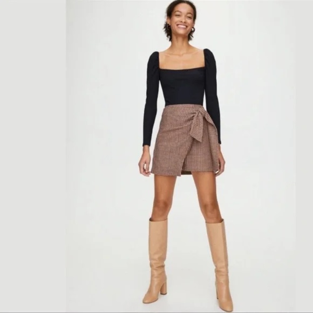 Wilfred Plaid Mini Skirt